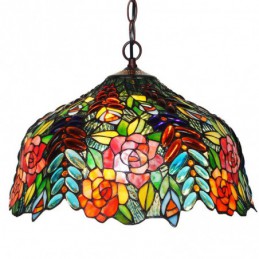 40 cm 1 Işık Tiffany Vitray...