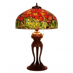 50 cm Lale Tiffany Vitray...