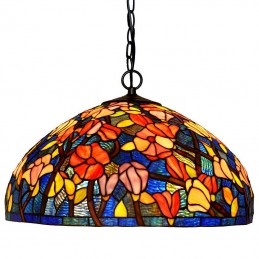 50 cm 1 Işık Tiffany Vitray...