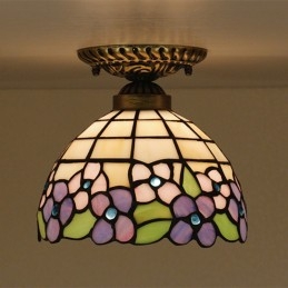 20 cm Avrupa Vitray Tiffany...