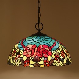 40 cm Avrupa Vitray Tiffany...