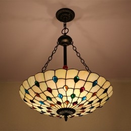 60 cm Avrupa Vitray Tiffany...