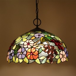 40 cm Avrupa Vitray Tiffany...