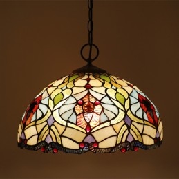 40 cm Avrupa Vitray Tiffany...