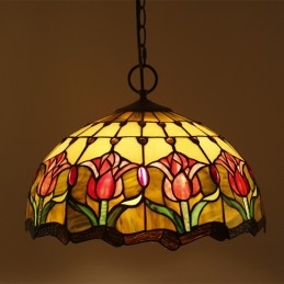 40 cm Avrupa Vitray Tiffany...