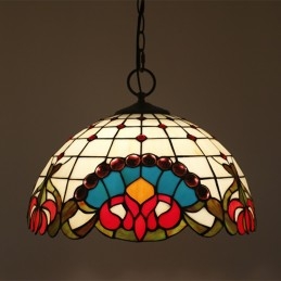 40 cm Avrupa Vitray Tiffany...