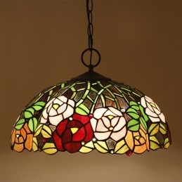 40 cm Avrupa Vitray Tiffany...