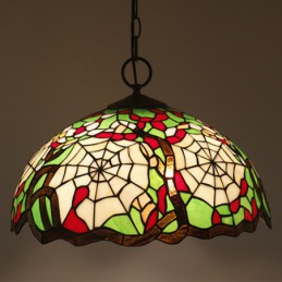 40 cm Avrupa Vitray Tiffany...