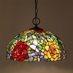 40 cm Avrupa Vitray Tiffany...