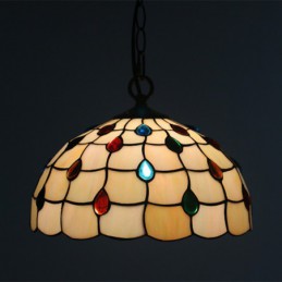 30 cm Avrupa Vitray Tiffany...