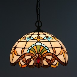 30 cm Avrupa Vitray Tiffany...