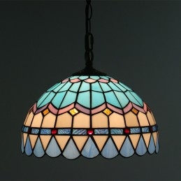 30 cm Avrupa Vitray Tiffany...