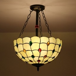 40 cm Avrupa Vitray Tiffany...