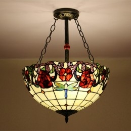 40 cm Avrupa Vitray Tiffany...