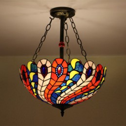 40 cm Avrupa Vitray Tiffany...