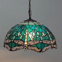 16 İnç Tiffany Tarzı Vitray...