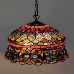 16 İnç Tiffany Tarzı Vitray...